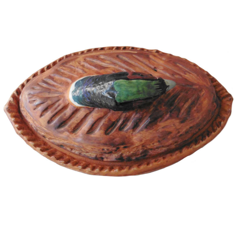 French Pillivuyt Trompe L'oeil Porcelain Pheasant in a Crust Pâté Terrine made by  Pillivuyt Mehun.