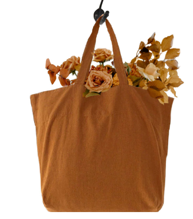 Amber Bronze Organic Linen Big Bag