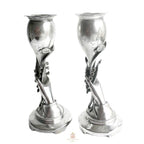 Antique hand vases Orléans 1875 engraved Our Pastor