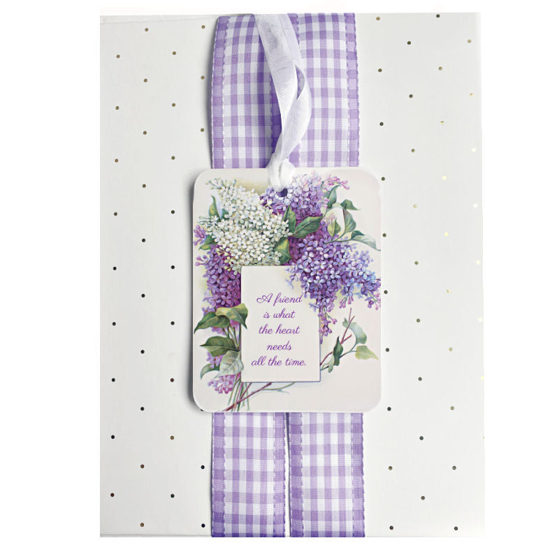 French Wired Lavande Checks Ribbon 10 Yards