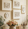 Classical putti scene wall art for gallery wall styling intaglio plaster Grand Tour