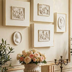 Classical putti scene wall art for gallery wall styling intaglio plaster Grand Tour
