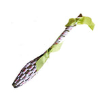 French lavender wand with pink vintage brocade ribbon