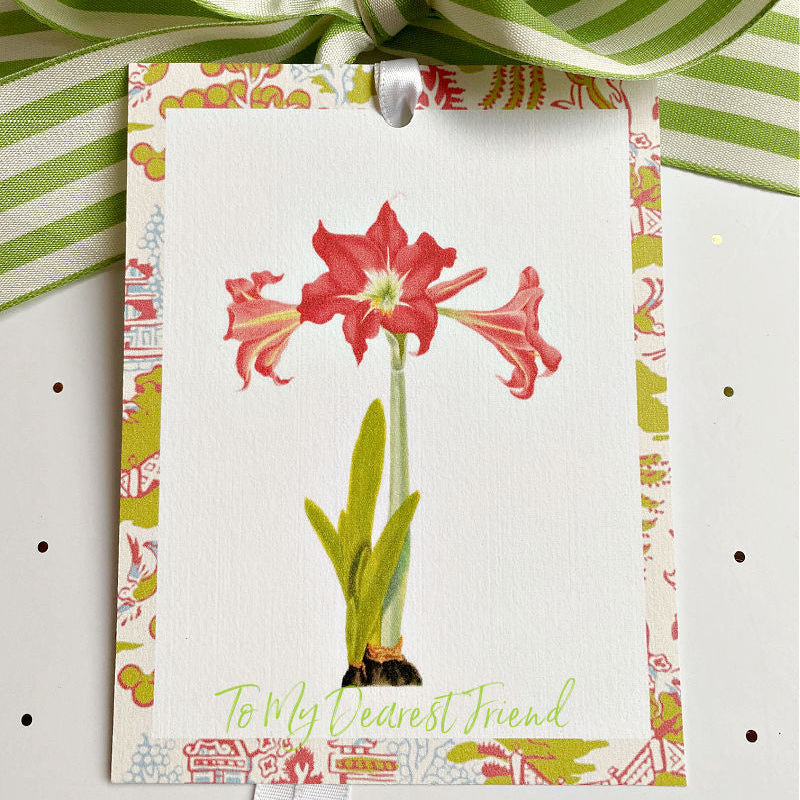 Luxurious Oversized Amaryllis Tags