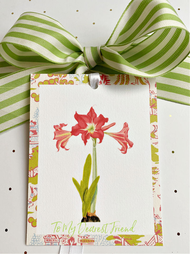 Luxurious Oversized Amaryllis Tags