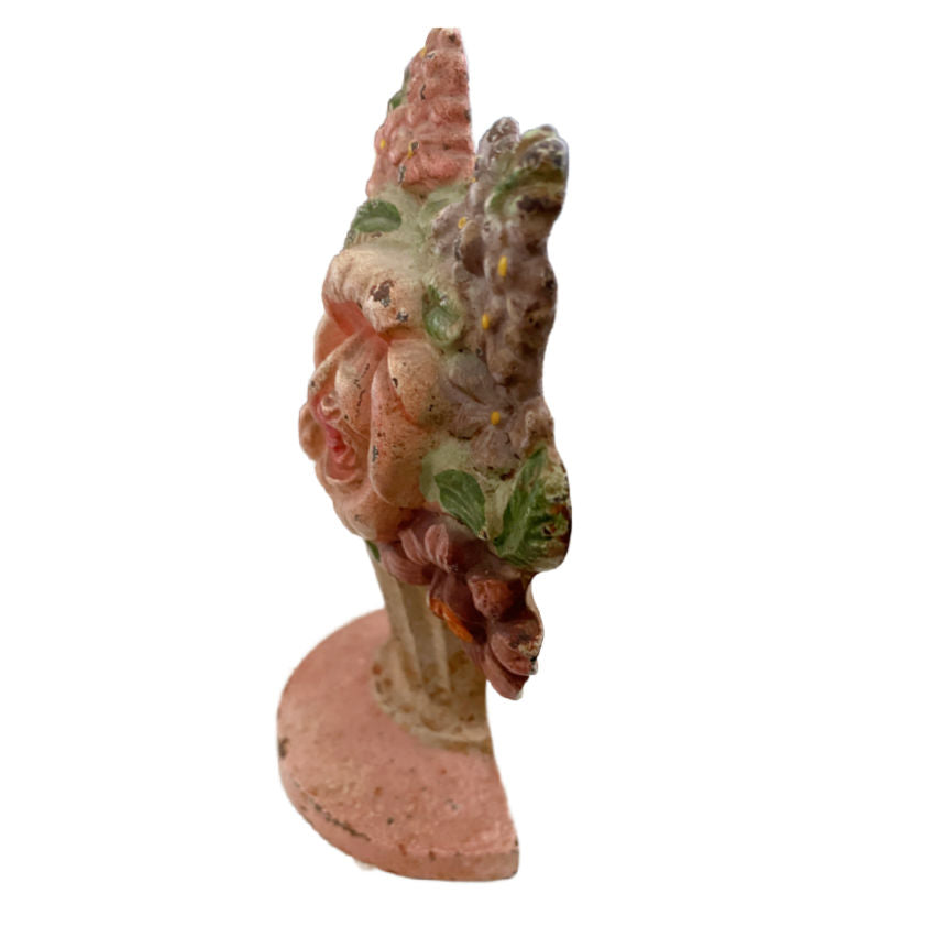 Hubley Floral Pink Rose Doorstop