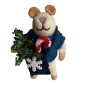 Jules Holiday Felted Mouse Ornament