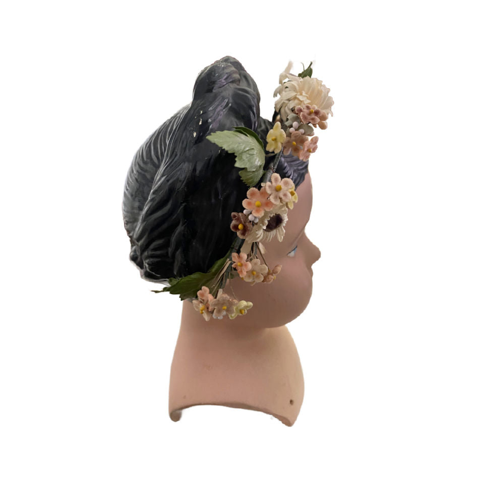 Large Pottery Doll Head Millinery Shop Display