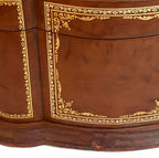 Large Vintage Scuola del Cuoio Firenze Leather Letter Box with Lid & 22kt Gold Tooling – Coffret à Courrier