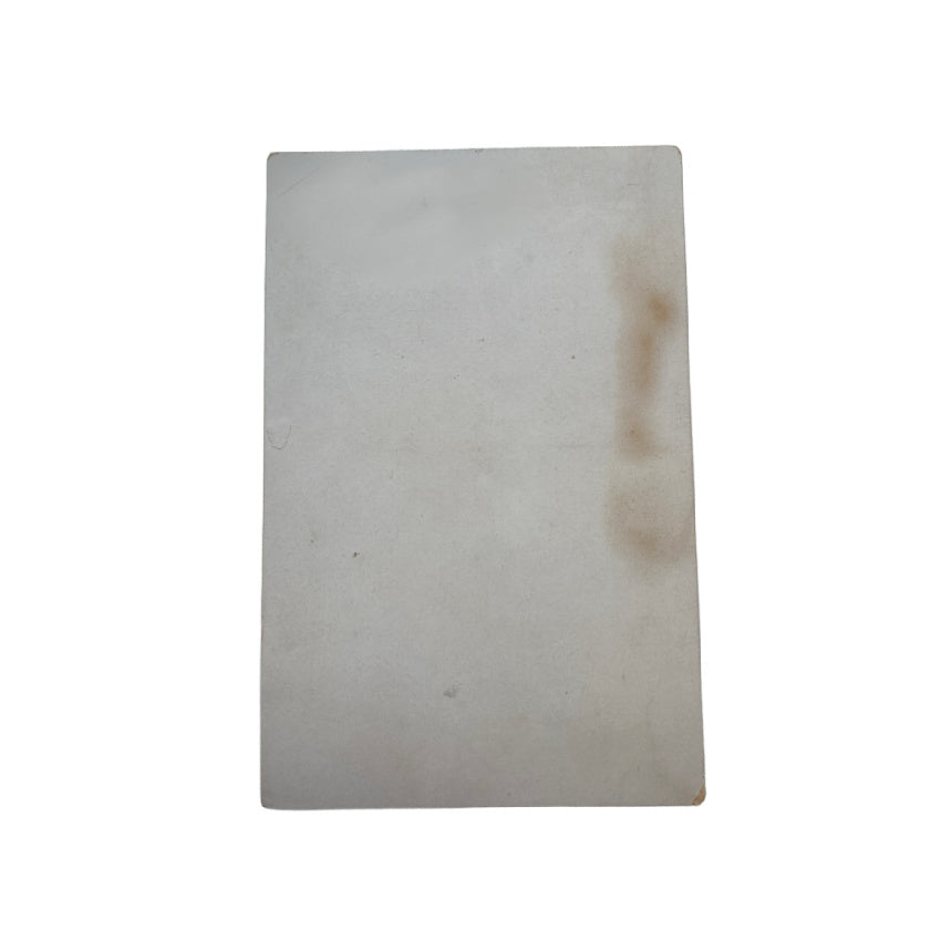 Large Antique 1800's Advertising 'Blank" Card School Boy with Blank Slate