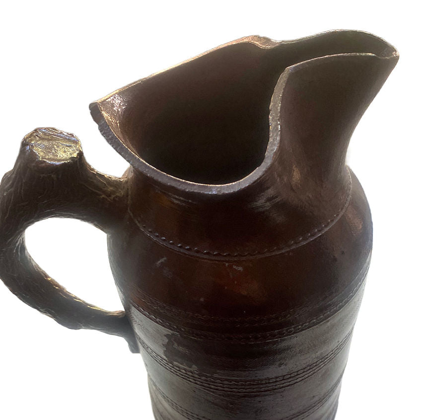 This is a charming "bec pincé" pitcher from Dieulefit
