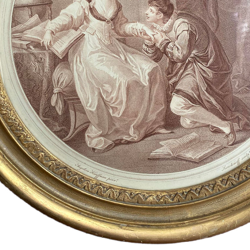 Angelica Kauffman Stipple Engraving Late 18th Century