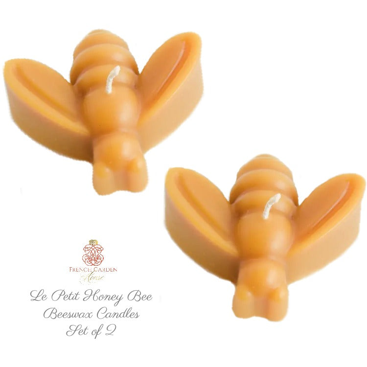 Le Petit Hive Bee Farm Honey Bee Beeswax Candles Set of 2