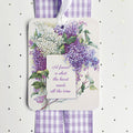 Lilac Friendship luxury gift tags with ribbon ties