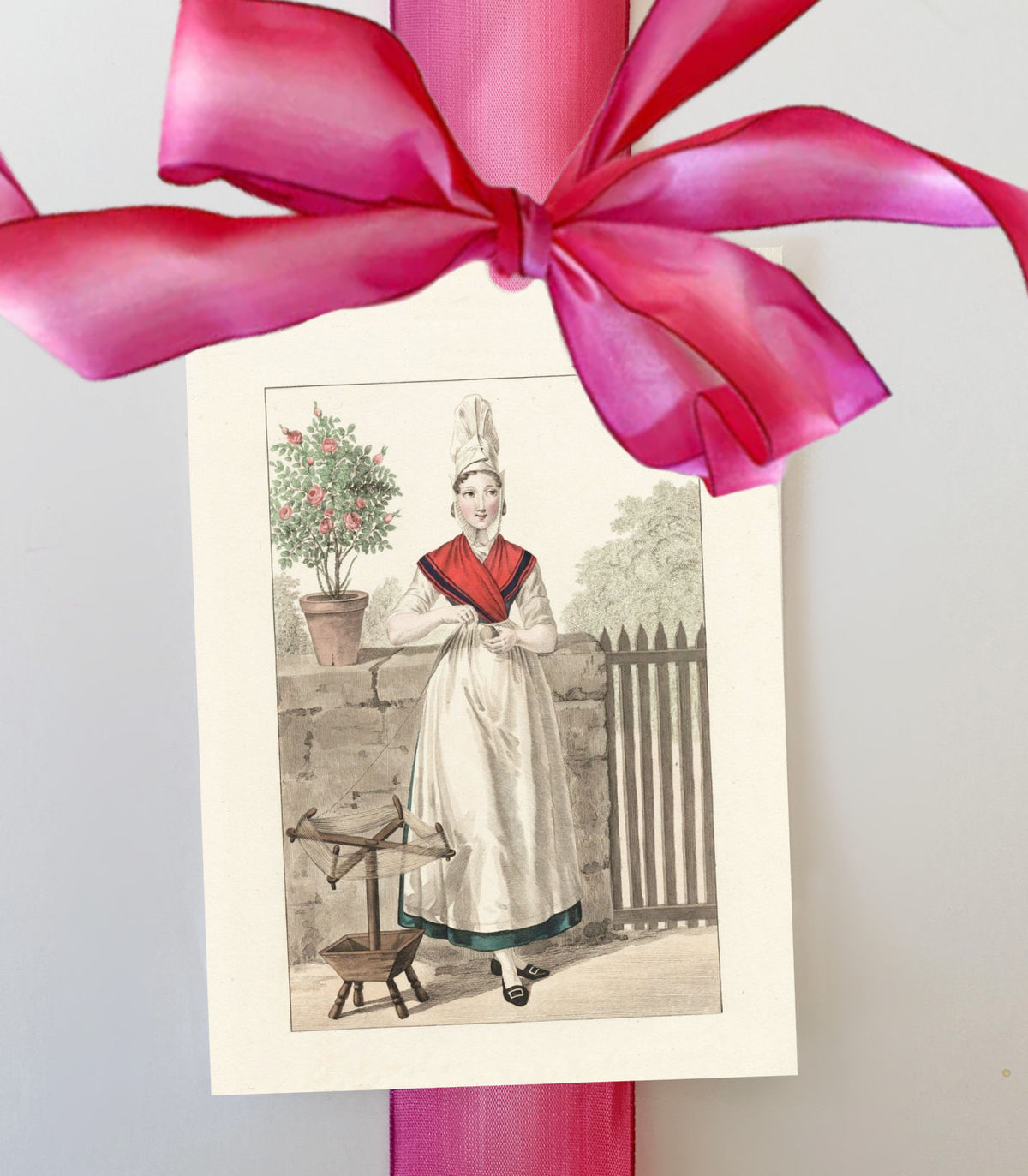 Luxurious Oversized Dieppe Rose Tags