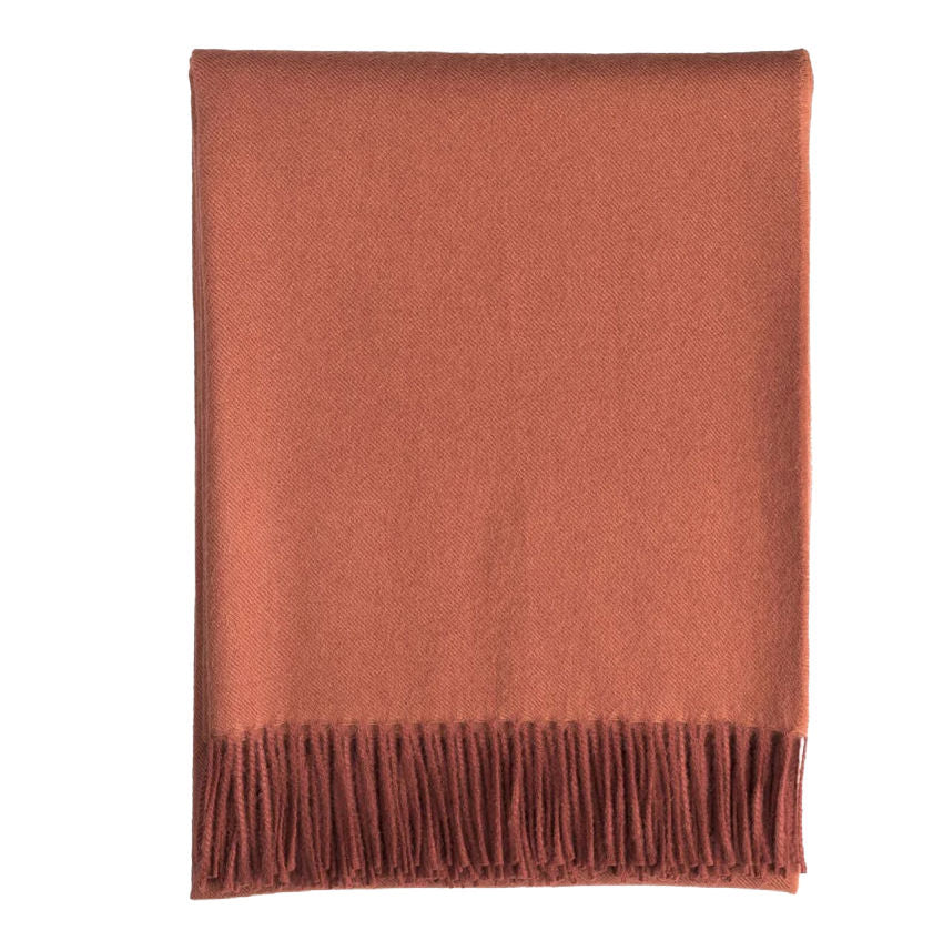 Luxury Quality Alpaca Throw Crimson