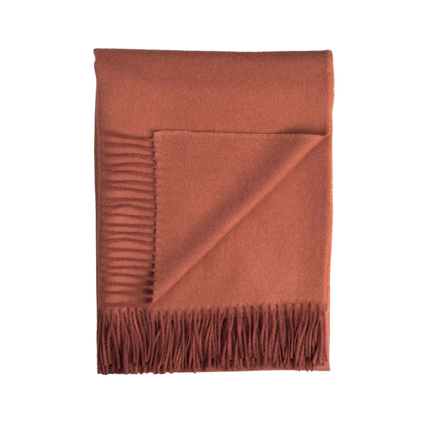 Luxury Quality Alpaca Throw Crimson