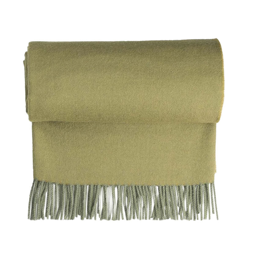 Luxury Quality Alpaca Throw Spring Leaf