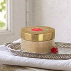 French Rose Sugar Body Scrub by Shelley Kyle styled on antique silver tray by FrenchGardenhouse.com