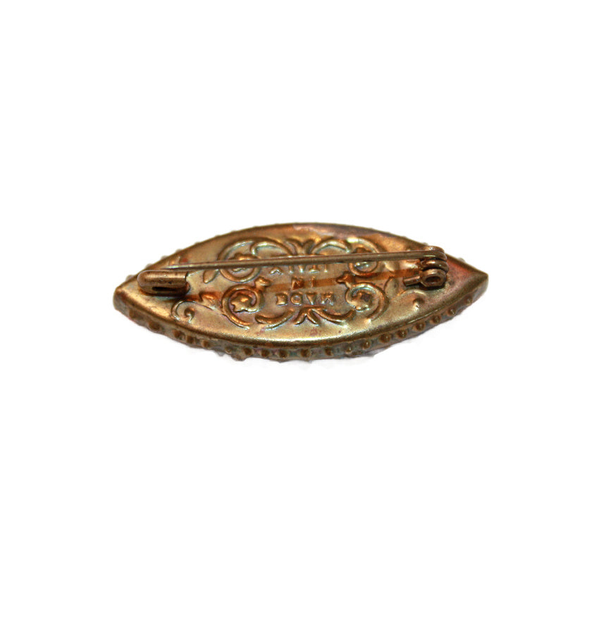 Antique Italian Micro Mosaic Floral Brooch Blue – frenchgardenhouse