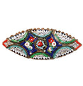 Antique Italian Micro Mosaic Floral Brooch Blue