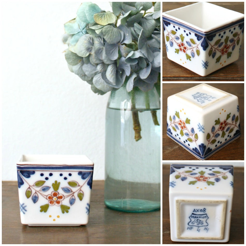 Makkum Hand Painted Fine Square Bowl