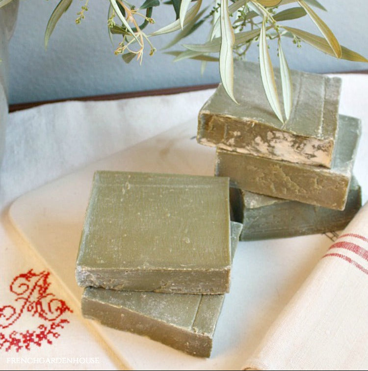 Traditional Savon de Marseille stamped soap slice biodegradable