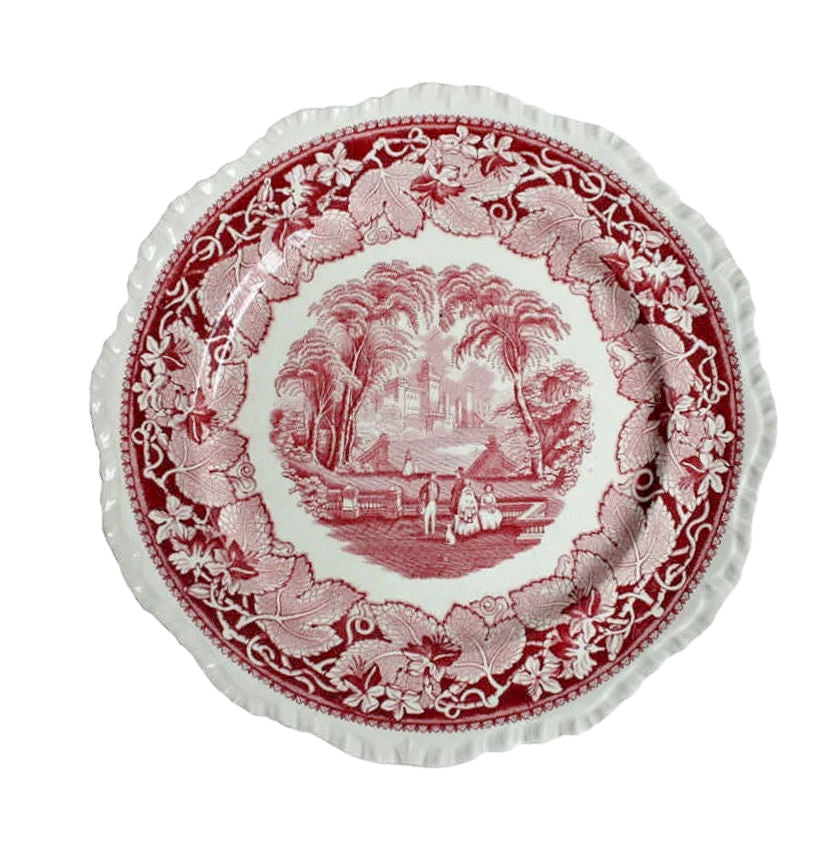 Mason's Pink Vista Dinner Plates Set 8