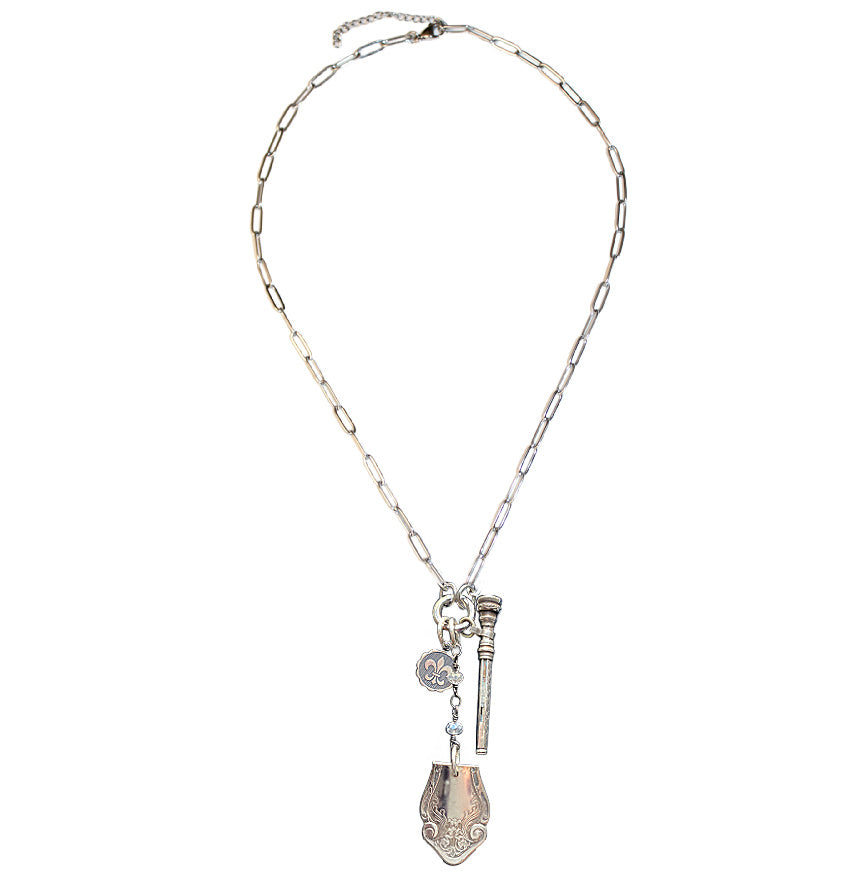 Objet Trouvé Chatelaine Pencil Charm Necklace in Sterling