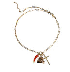 Objet Trouvé Cross Charm Necklace in Gold