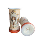 Matched pair nineteenth century portrait mantel vases