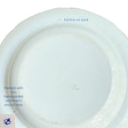 Early Spode transferware plates pair circa 1815–1825 England marked anchor