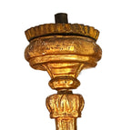 19th century, antique French, gilt candlesticks, altar candlesticks, large pair, complementary sizes, French gilded, mantel decor, collectible, luxury antique, French antiques, objet d’art, religious decor, elegant home decor