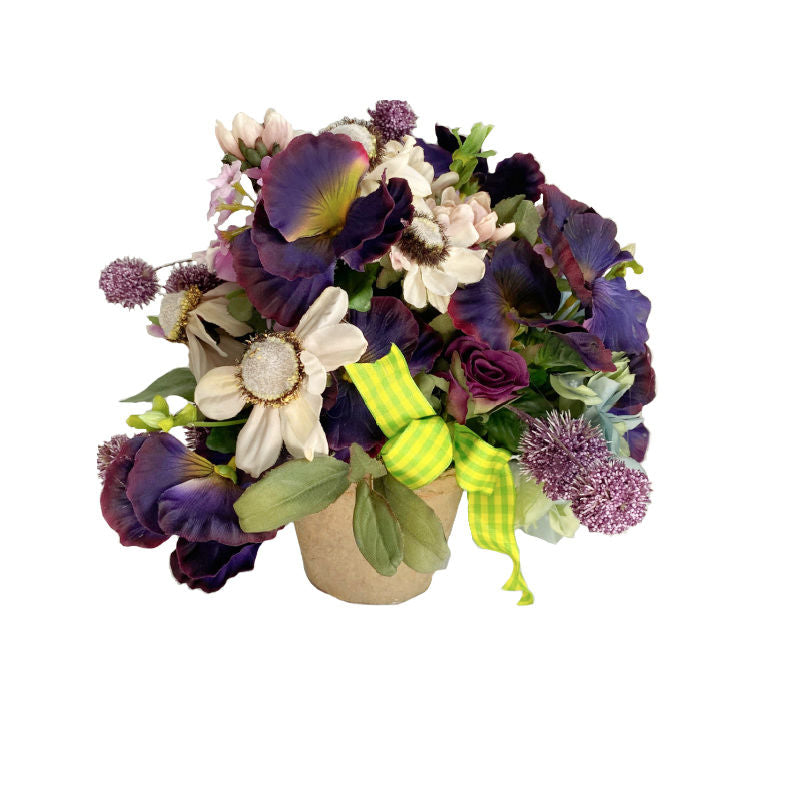 Bohemienne Parisian Floris Pansies Arrangement