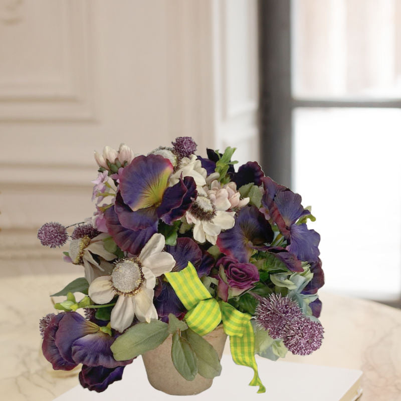 Bohemienne Parisian Floris Pansies Arrangement