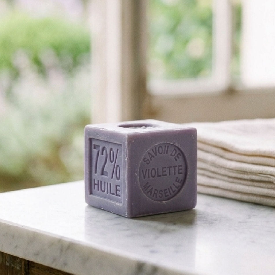 French Violette Scent Marseille cube soap