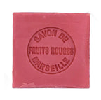 Petite Marseille Cube Soap - Fruits Rouges with mark