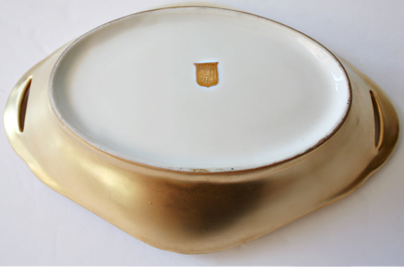 Pickard Heirloom Estate Gold Encrusted Green Bowl