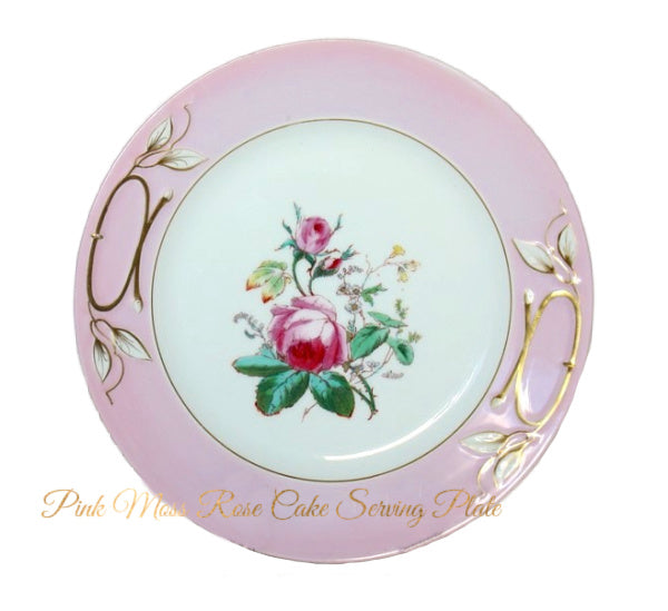 antique hand painted Limoges Haviland Pinkr ose