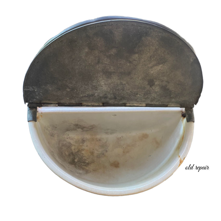 Early ironstone kitchen serving piece with original lid