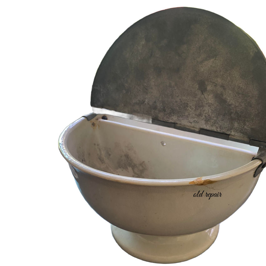 Rare form ironstone serving bowl with compartments and lid