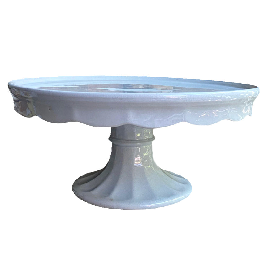 Antique ironstone serving stand bringing timeless elegance to your french country home, rare collectors find