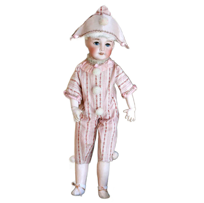 Discover a rare French bisque SFBJ Jumeau doll, marked and exquisitely detailed, perfect for collectors seeking timeless elegance and historic charm.