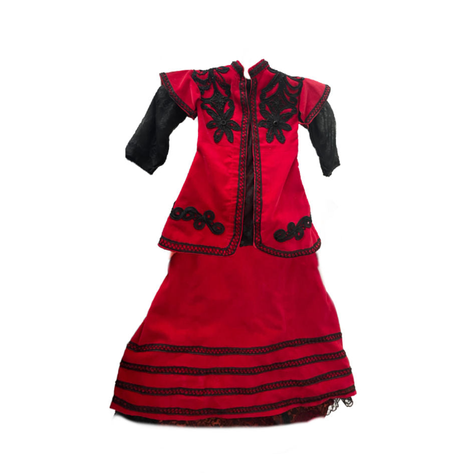 Red Velvet Miniature Walking Suit