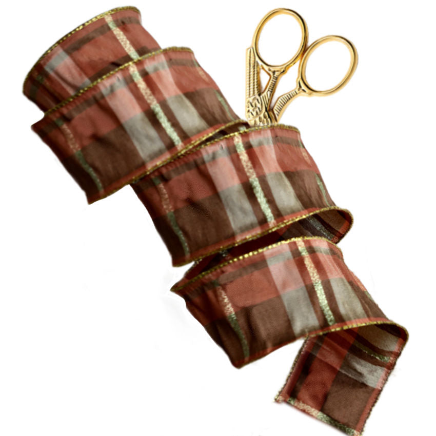 Ruban Châtaigne Doré Autumn Ribbon