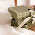 Natural French olive oil soap for sink and shower Provence