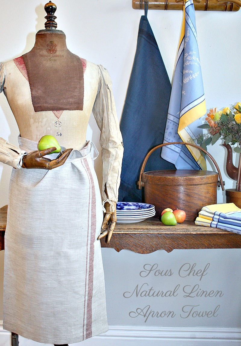 French Country Natural Linen Towel