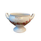 19th Century French Bridal Pink Floral Tureen