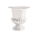 Sterling silver petite urn by Fischer Silver of America, perfect for displaying hors d’oeuvres picks with elegant luxury for entertaining or collecting.
