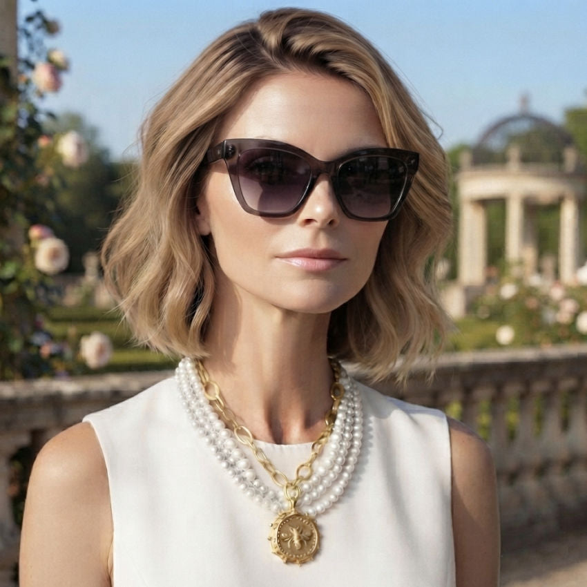 Queen Bee Multi-Strand Pearl Necklace